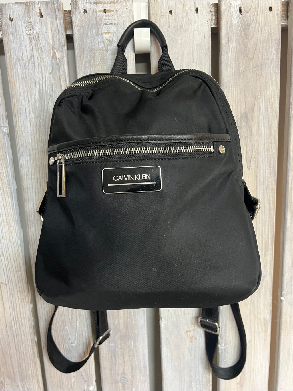 Calvin Klein Black Nylon Backpack